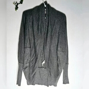 Wilfred  Aritzia Diderot Open Knit Cardigan Gray Sz M